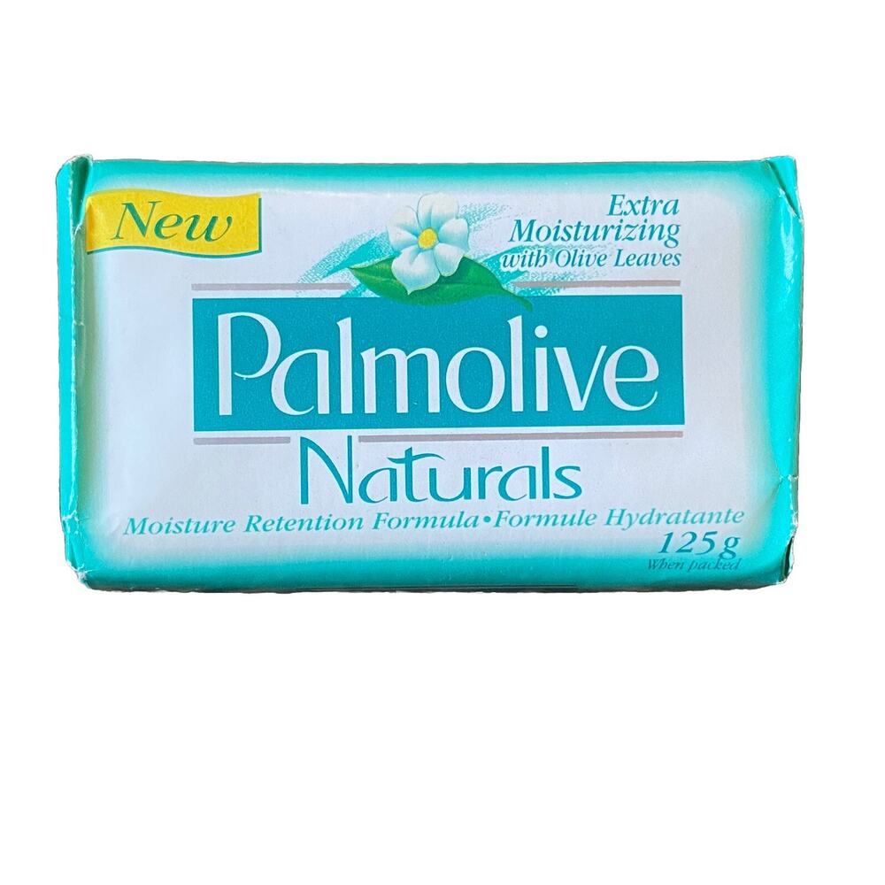 Vtg Palmolive Naturals Bar Soap Extra Moisturizing Olive Leaves 125g Collectible